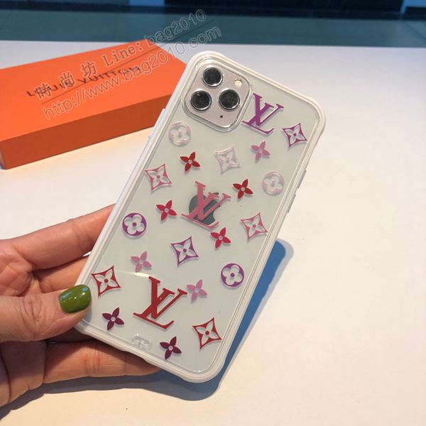 LV手機殼 LV手機套 2020新款 LV漸變花色手機殼 小紅書爆款蘋果手機後套  mmk1107